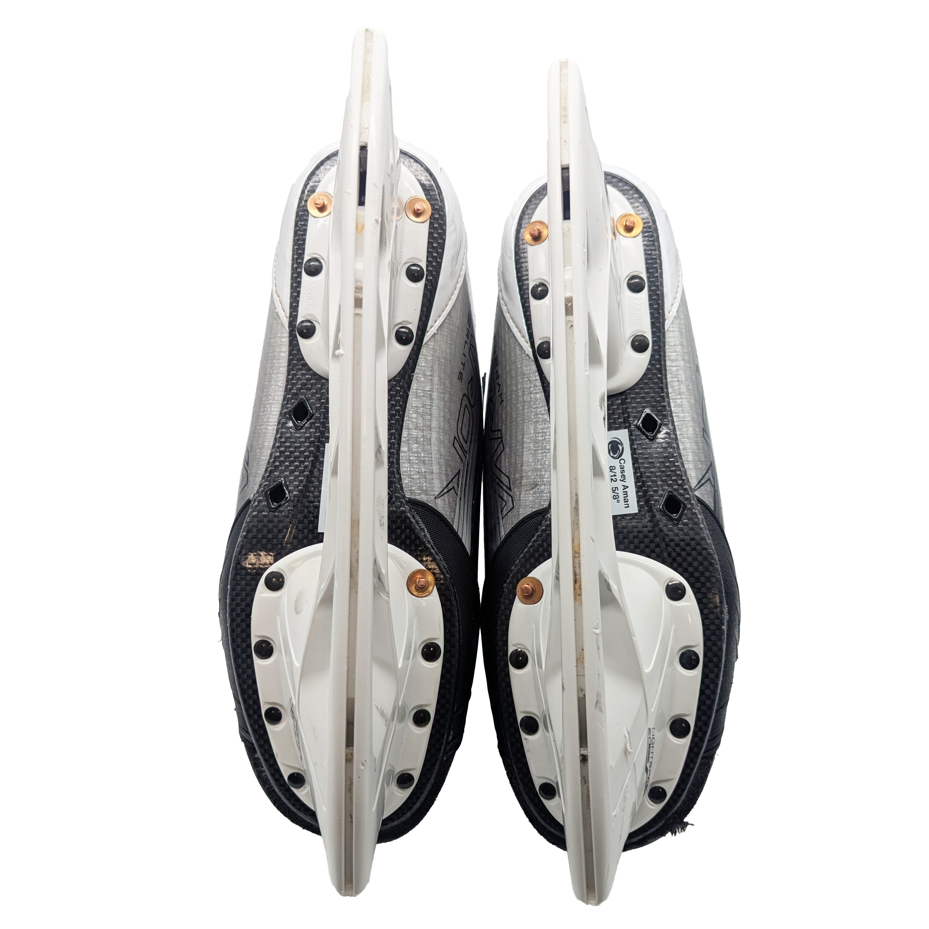Bauer Vapor Hyperlite 2 - Patins de hockey NCAA Pro Stock d'occasion - Taille 9.5D